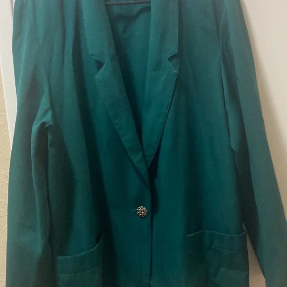 Dark green blazer light weight - Picture 4 of 4